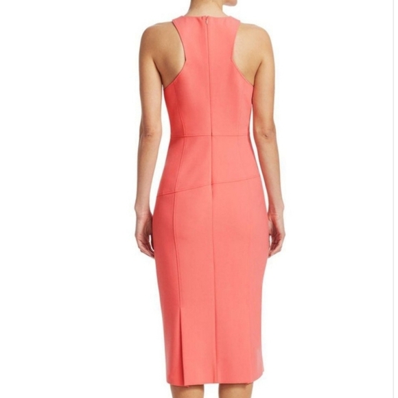 Cinq à Sept Preppy Melina Halter Cutaway Romantic Midi Dress 2 - Picture 5 of 16